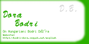 dora bodri business card